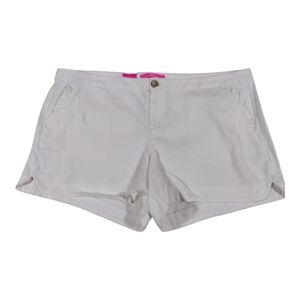 Lilly Pulitzer Adie Ruffle Pocket Stretch Shorts Resort White‎